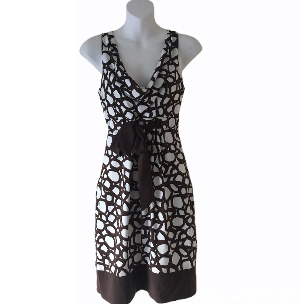 BCBG cowl neck tank Top giraffe print dress